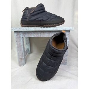 LL Bean Womens B-Bound Quilted Puffer Booties Black Insulated Shoe 522544 Size 8